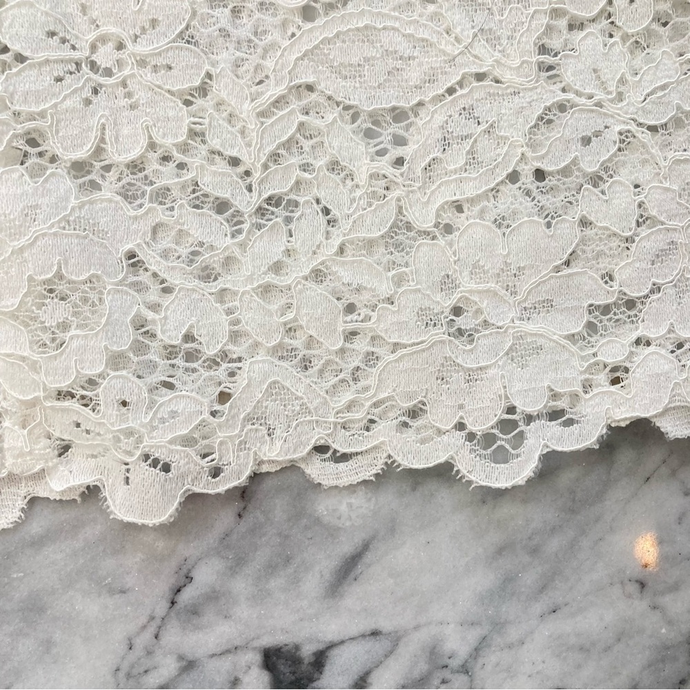 ZARA White Cropped Lace Pants - Picture 6 of 15